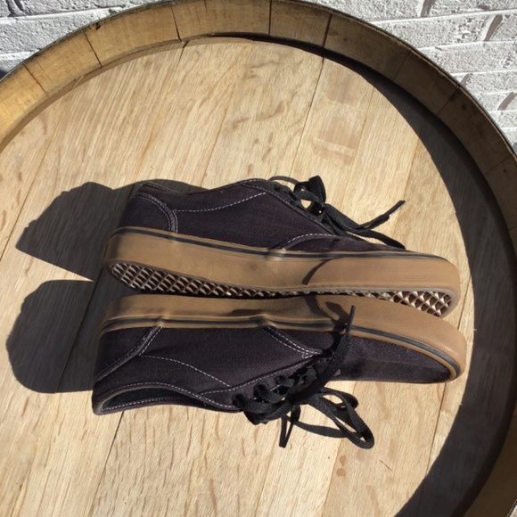 Vans - Skate Era Shoes | Black Gum – Plusskateshop.com Vans Classic Lace-Up Sneakers Black Canvas w/ Gum Sole | Skate Shoes S 9